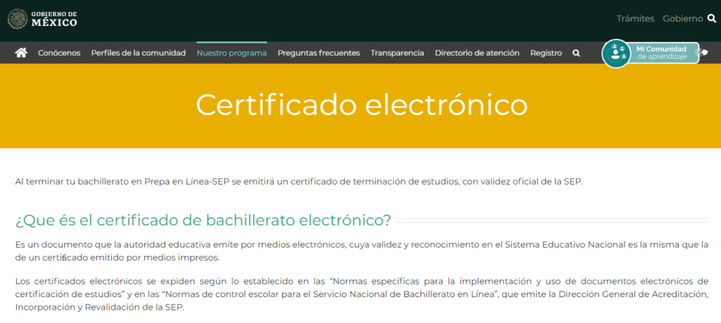 descargar certificado sep prepa en linea